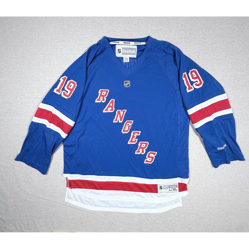 Reebok NHL New York Rangers Brad Richards 19 Youth Hockey Jersey Blue L/XL